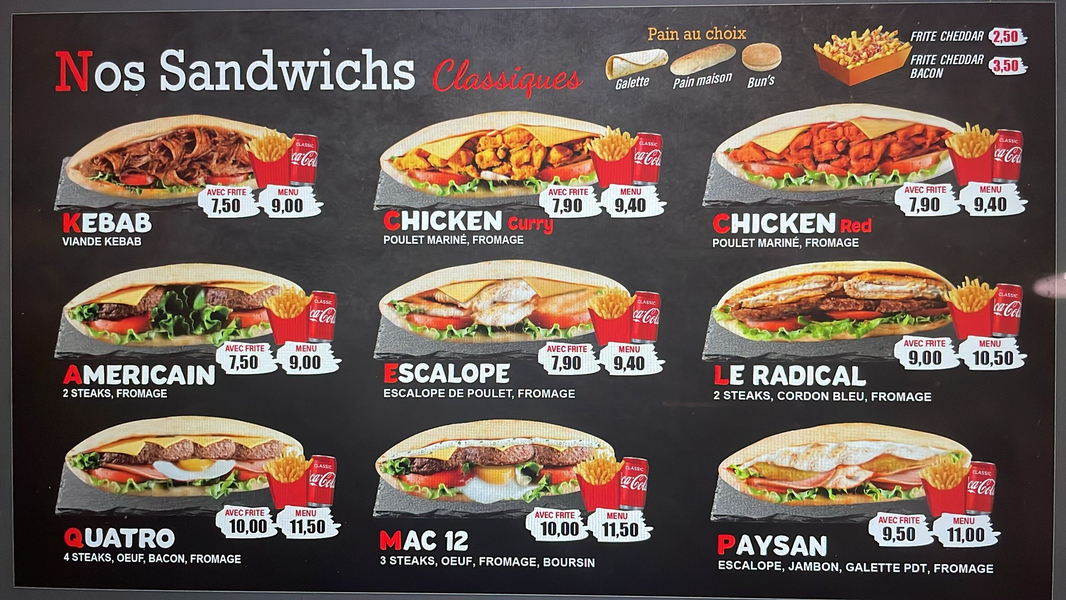 Photo de couverture de Fast-Food Mac 12 - Saint-Claude 39 I Kebab I Pizzeria I Sandwich & Tacos I Burger I FASTFOOD